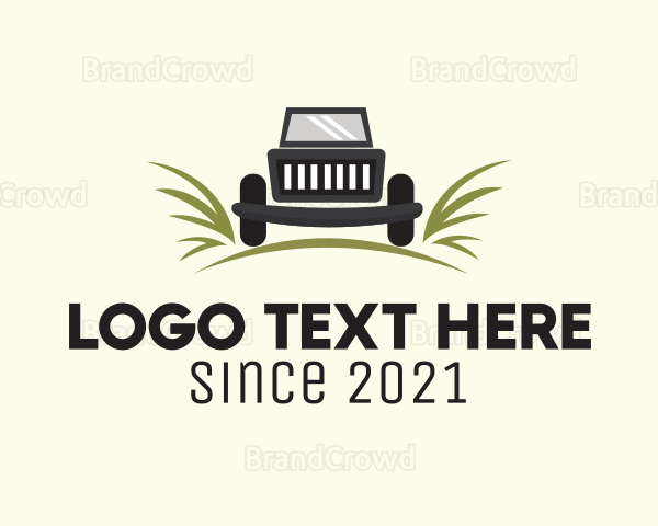 Lawn Mower Machine Logo