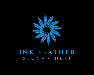 Plume Feather Quill logo design