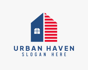 Patriotic House Realtor logo design