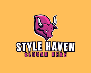 Angry Horn Bull Logo