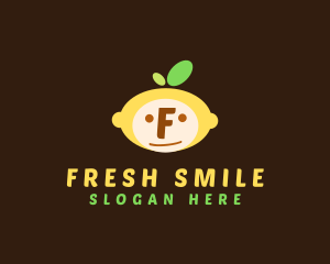 Lemon Fruit Face  logo design