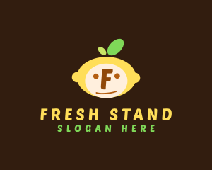 Stand - Lemon Fruit Face logo design