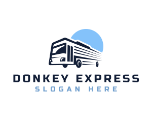Bus Transport Express Tour logo design