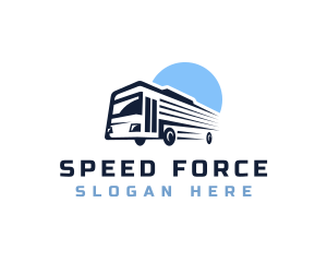 Bus Transport Express Tour logo design