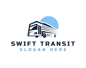 Transit - Bus Transport Express Tour logo design