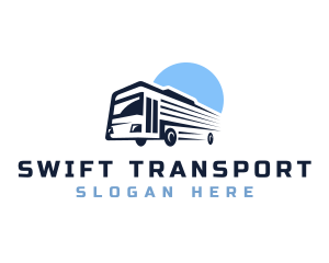 Bus Transport Express Tour logo design