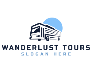 Bus Transport Express Tour logo design