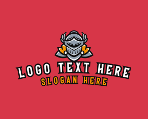 Soldier - Gaming Warrior Knight logo design