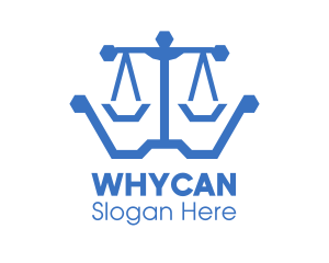 Lawyer - Polygon Lawyer Scales logo design