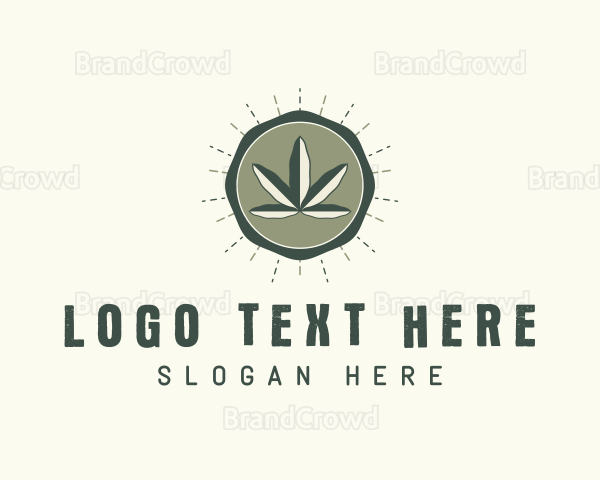 Herbal Weed Leaf Logo