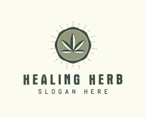 Medicinal - Herbal Weed Leaf logo design