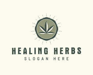 Medicinal - Herbal Weed Leaf logo design