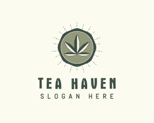 Herbal Weed Leaf logo design