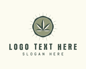 Medicinal - Herbal Weed Leaf logo design