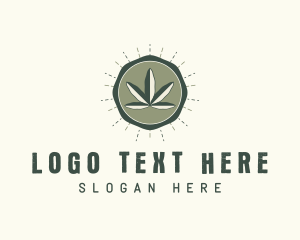 Herbal Weed Leaf Logo