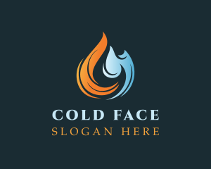 Cold Heating Fire logo design