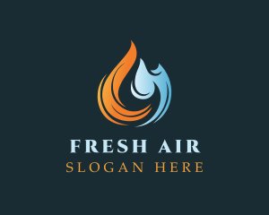 Cold Heating Fire logo design