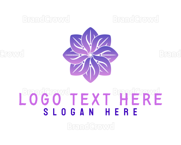 Flower Petals Propeller Logo