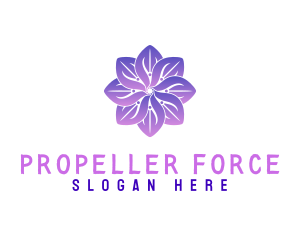 Propeller - Flower Petals Propeller logo design