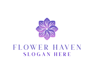 Flower Petals Propeller logo design