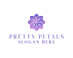 Flower Petals Propeller logo design