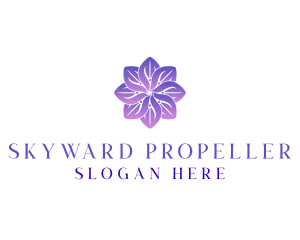 Flower Petals Propeller logo design