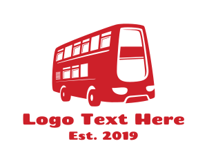 London - Double Deck Bus logo design