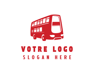 Automotive - Double Decker Bus logo design