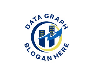 Business Graph Coin logo design