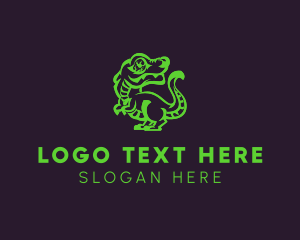 Prehistoric - Prehistoric Wild Dinosaur logo design