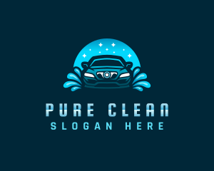 Auto Detailing Water Cleaning logo design