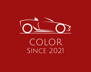 Car Bodyshop - Minimalist Convertible Car logo design