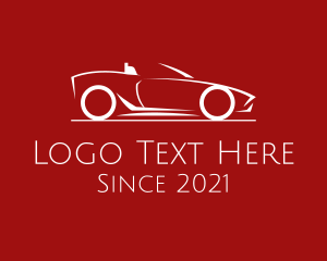 Luxury Car - Minimalist Convertible Car logo design