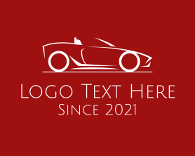 Car - Minimalist Convertible Car logo design