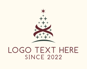 Winter - Star Christmas Tree logo design