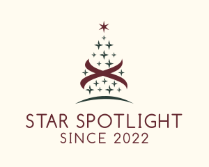 Star Christmas Tree logo design