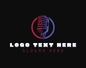 Radio - Radio DJ Podcaster logo design