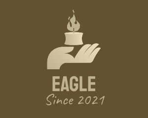 Brown - Brown Hand Candle logo design