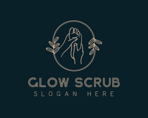 Exfoliation - Premium Organic Foot Massage logo design