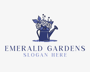 Floral Rose Gardening logo design