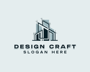 Architect - Structure Blueprint Architect logo design
