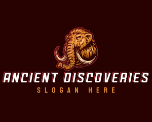 Stone Age Mammoth logo design