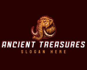 Stone Age Mammoth logo design