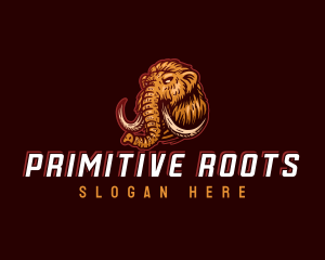 Stone Age Mammoth logo design