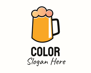 Alchohol - Minimalist Orange Beer logo design