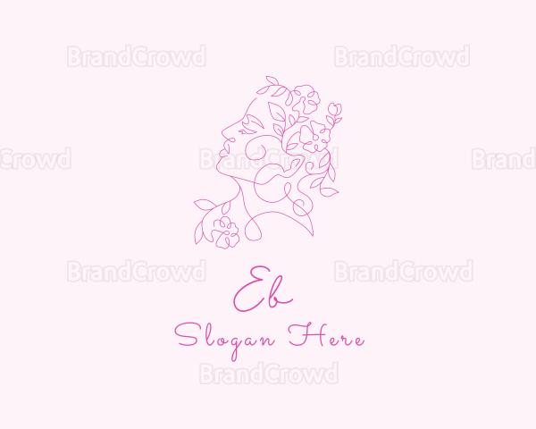 Woman Flower Spa Logo