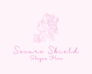 Woman Flower Spa Logo