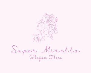 Woman Flower Spa Logo