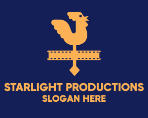 Entertainment Rooster Film  logo design