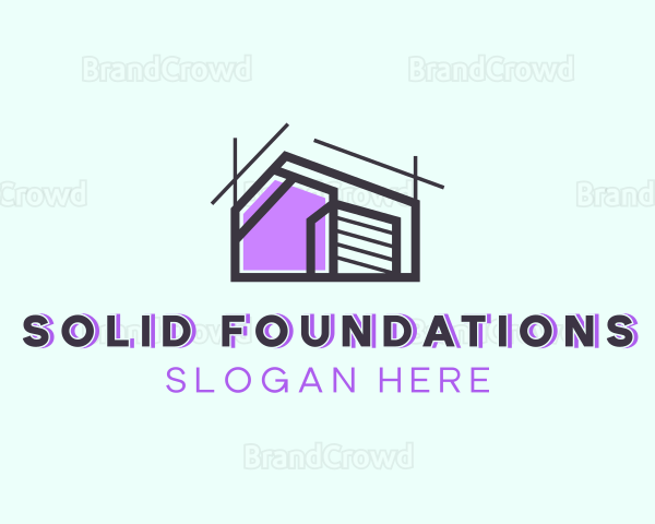 Residential Home Blueprint Logo